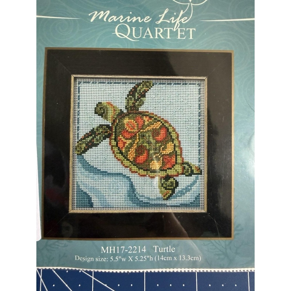 Mill Hill Marine Life Quartet Turtle Cross Stitch Kit